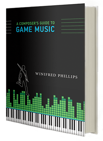 The cover of the book A Composer's Guide to Game Music, as discussed in this article written by popular game composer Winifred Phillips -- the article included excerpts from her recent Reddit Ask-Me-Anything that reached the Reddit front page, garnered Reddit's gold and platinum awards and received 14.8 thousand upvotes.