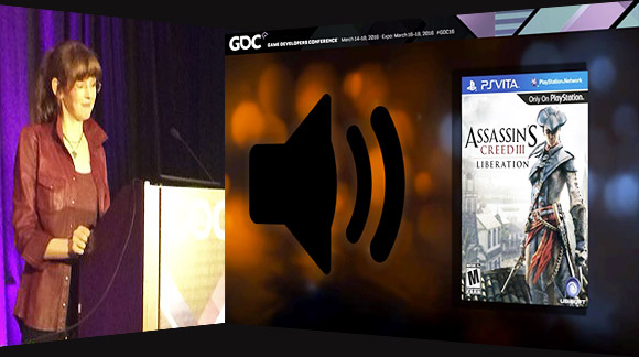 Game composer Winifred Phillips speaking about the music of Assassin's Creed Liberation at GDC 2016