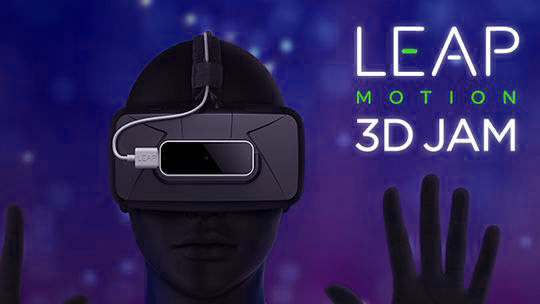 Logo for the LEAP Motion 3D JAM event, from the article by award-winning video game composer Winifred Phillips