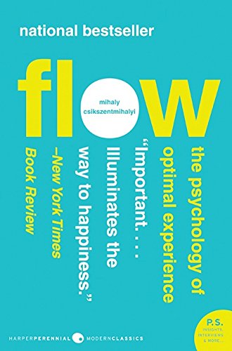 From game composer Winifred Phillips' article on suspense in game design - photo of the book cover for the national bestseller "Flow: The Psychology of Optimal Experience."