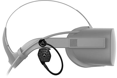 Photo of the iSINE Headphones for the popular virtual reality platform, from the article by video game composer Winifred Phillips.