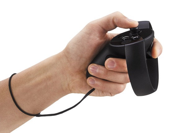 An illustration of the Oculus Touch controller for the popular Oculus Rift headset, from the article by video game composer Winifred Phillips
