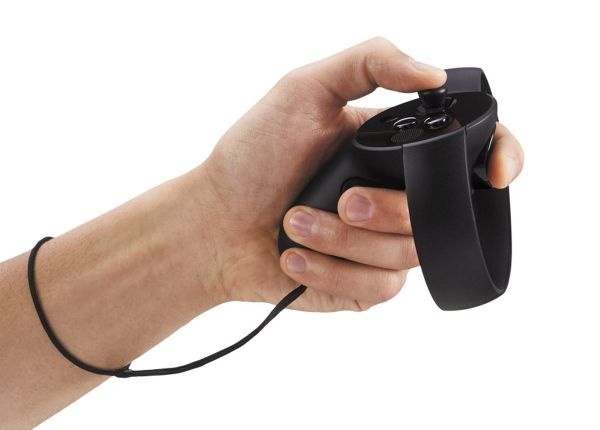 An illustration of the Oculus Touch controller for the popular Oculus Rift headset, from the article by video game composer Winifred Phillips
