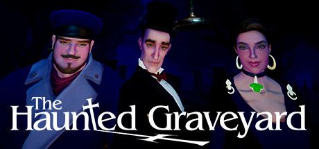 Logo for The Haunted Graveyard VR game developed by Holospark for VR Arcades (from the article about Virtual Presence by video game composer Winifred Phillips).