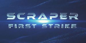 The logo of the VR game Scraper: First Strike (from the article about Virtual Presence by Winifred Phillips, video game composer).