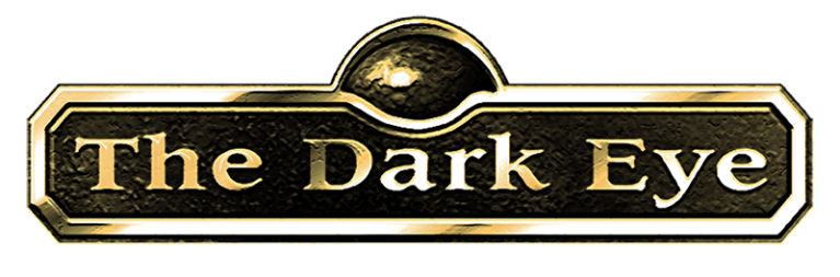 The Dark Eye logo, included in the article by composer Winifred Phillips about the music she composed for the franchise's latest game, The Dark Eye: Book of Heroes.