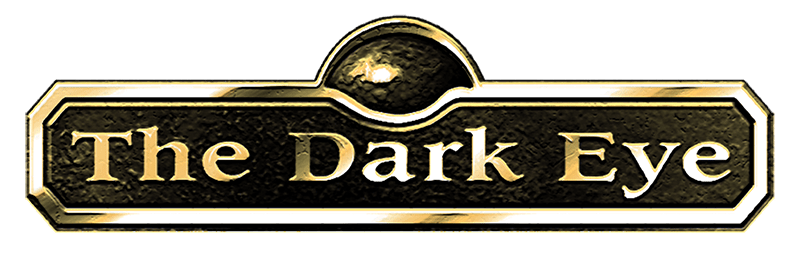 The logo for The Dark Eye RPG franchise, as included in the video game music article by composer Winifred Phillips.