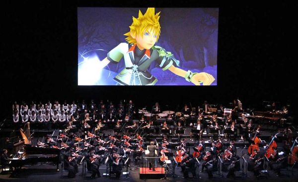 Photo of a performance from the World of Tres symphonic concert tour, as featured in the article by video game composer Winifred Phillips.