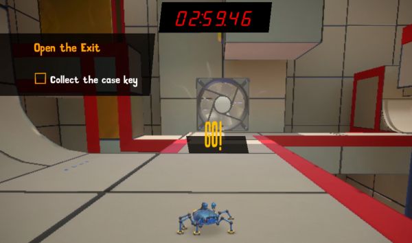 A screen from one of the Micro Missions of the Spyder video game, developed by Sumo Digital, with a musical score by video game music composer Winifred Phillips.