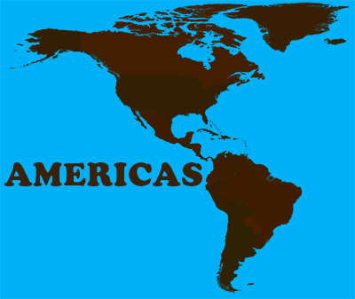 An image depicting the American continent, used in a discussion of online communities. This article was written by Winifred Phillips (composer of music for video games).